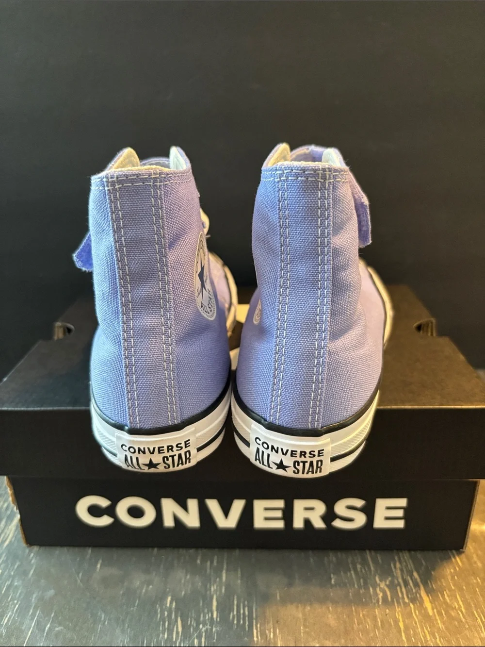 Converse Kids High-Top Canvas Sneakers in Lavender Purple